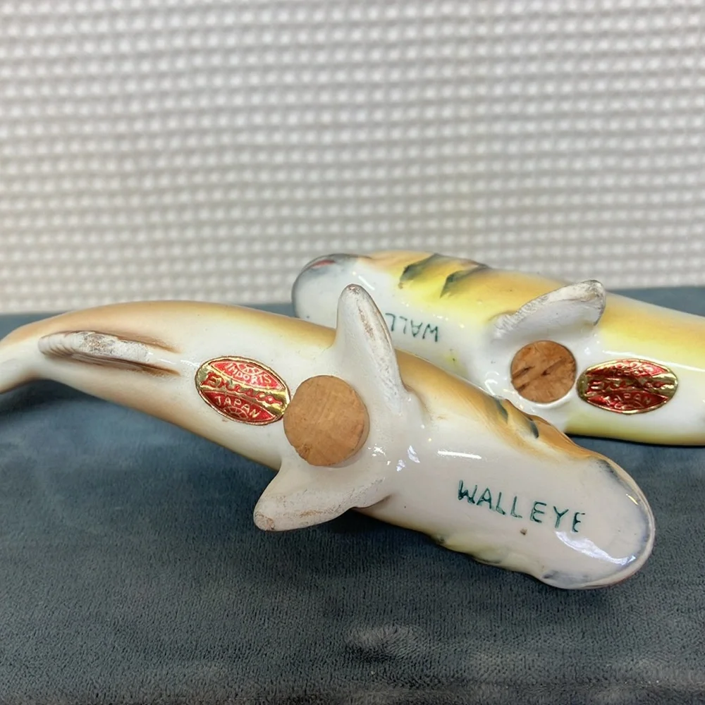 Walleye Pike, salt and pepper shaker set